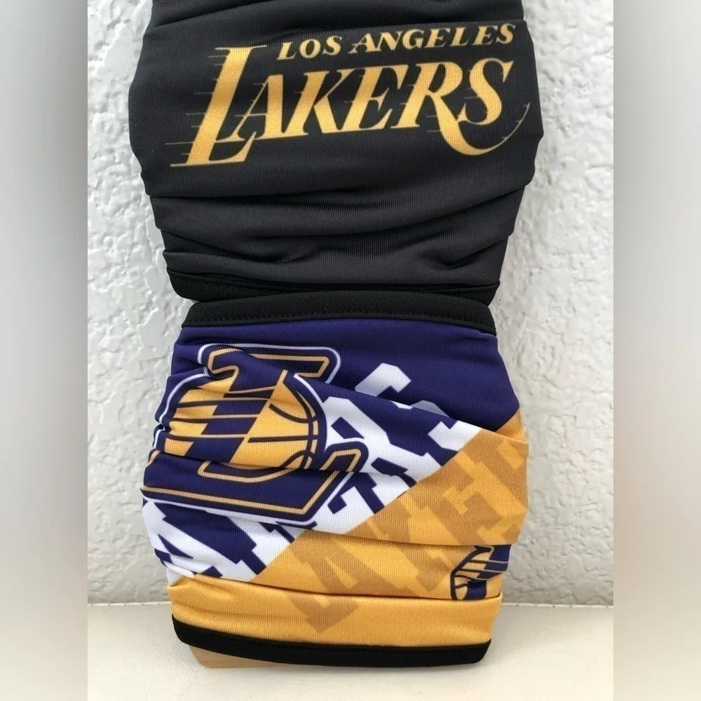 NEW NBA Los Angeles Lakers 2 Piece Reusable Face Covering